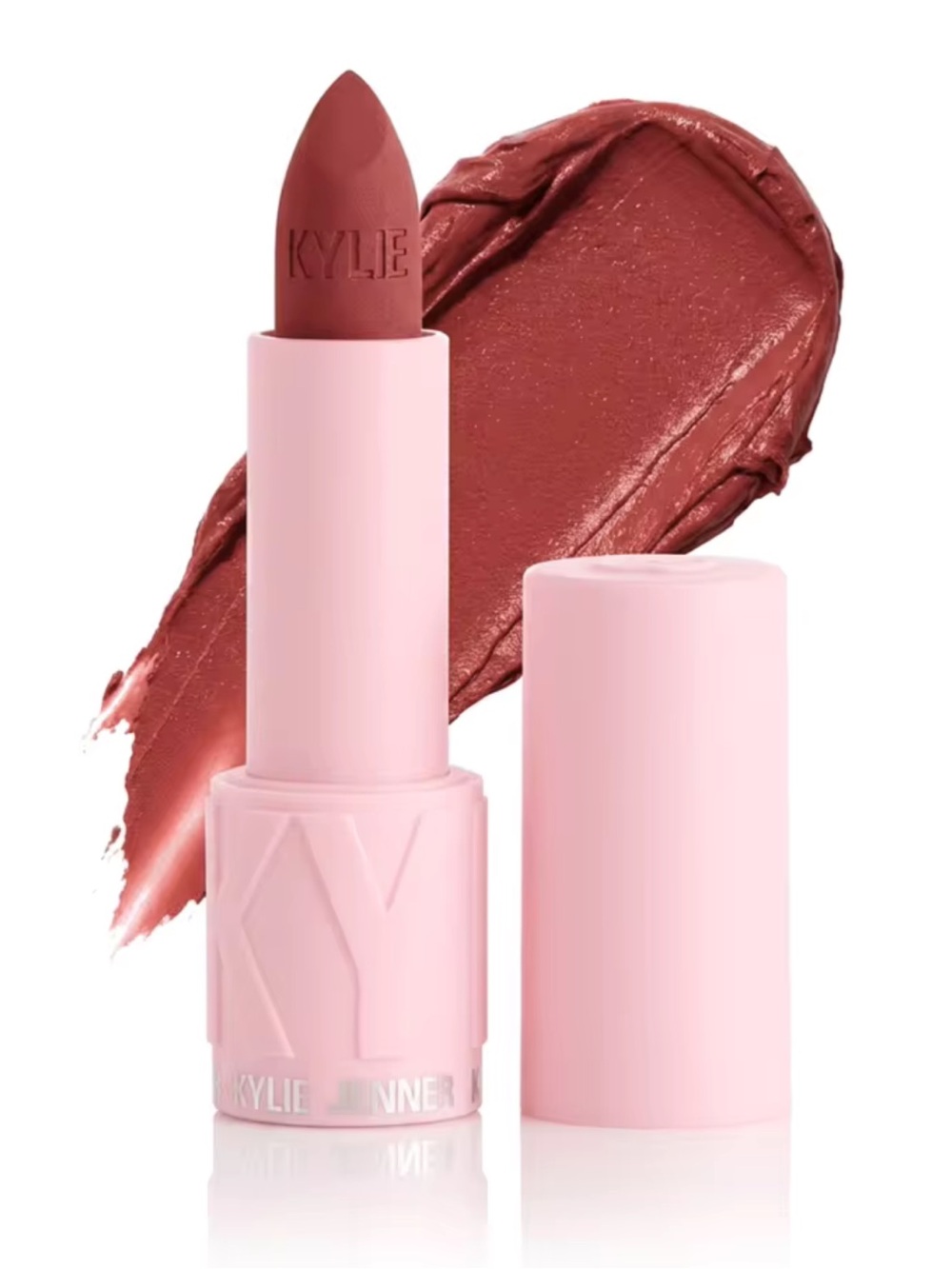 Kylie Cosmetics Matte Lipstick 328 Here For It - Deep Magenta Rose Nude - NEW